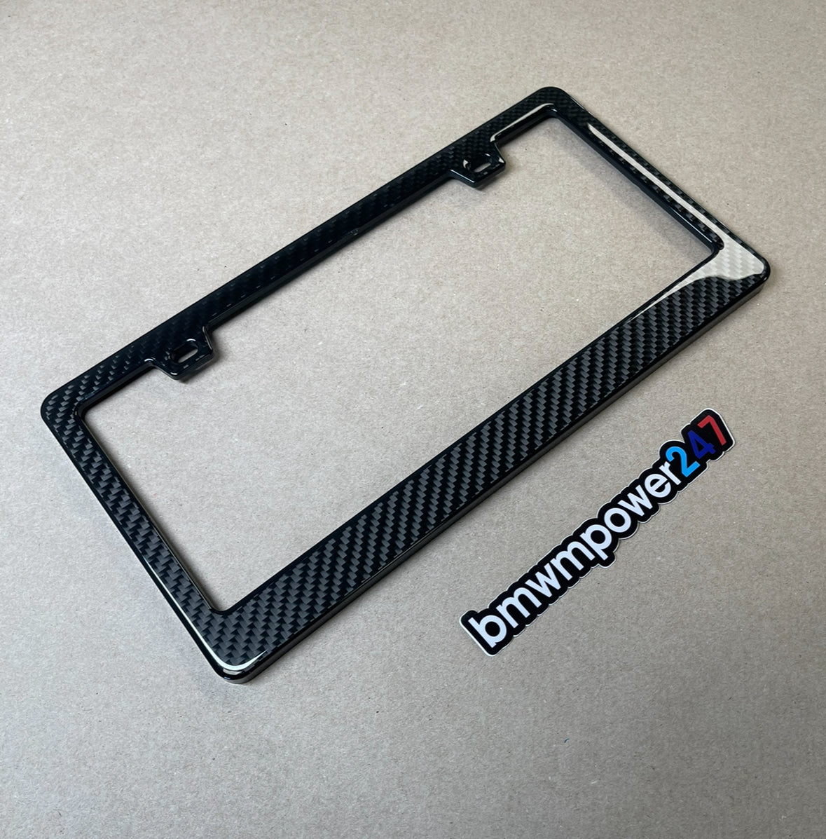 Bmwmpower247 Carbon Fiber License Plate Frame