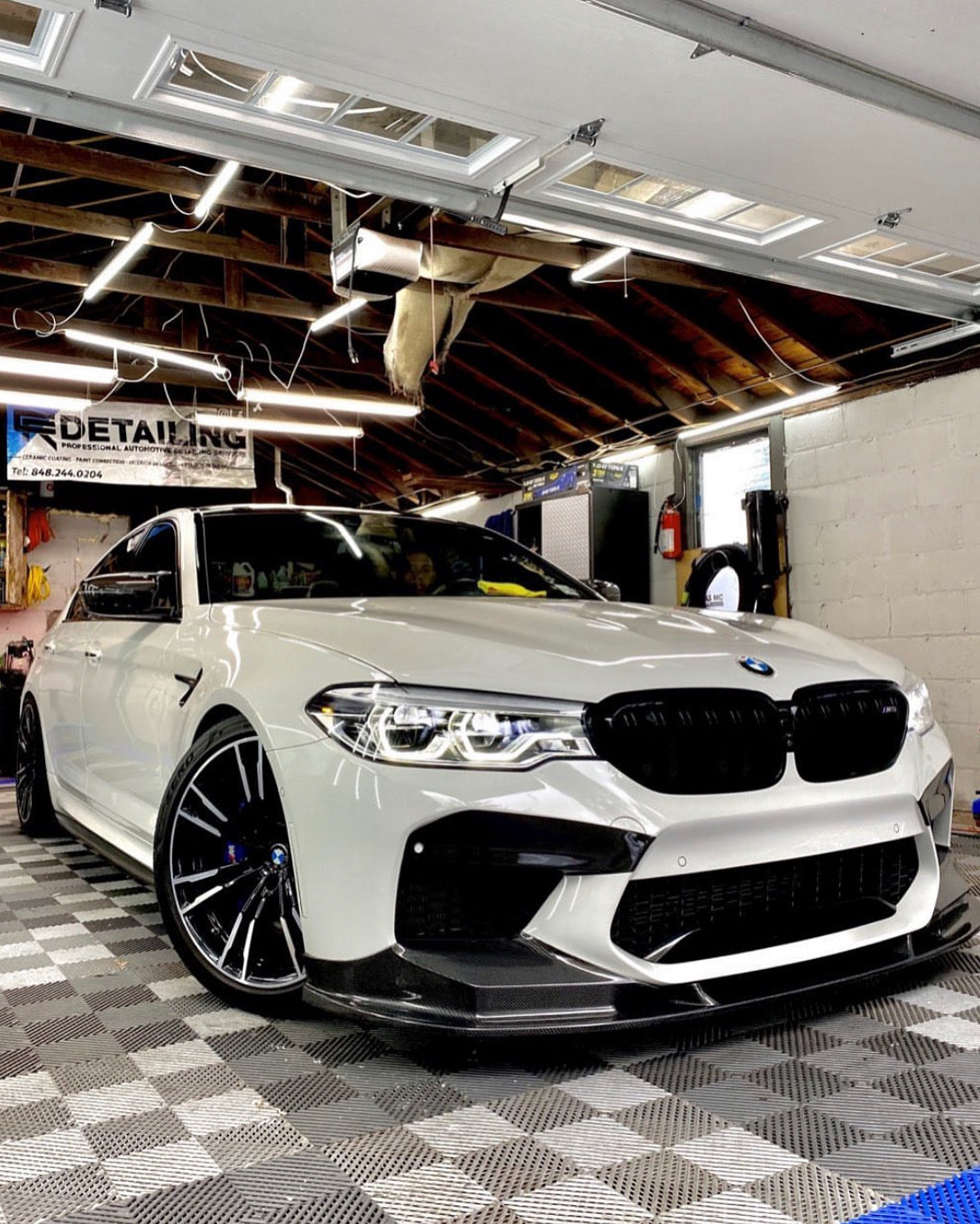 F90 M5 3D Style Carbon Fiber Front Lip