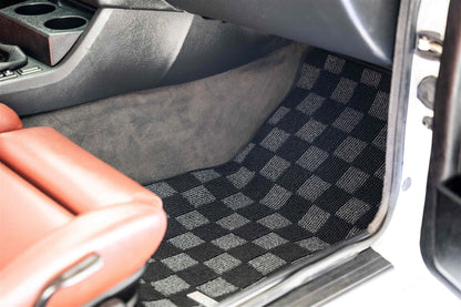 P2M BMW E30 1984-91 3-SERIES (COUPE/SEDAN) RACE FLOOR MATS : DARK GREY (FRONT/REAR)