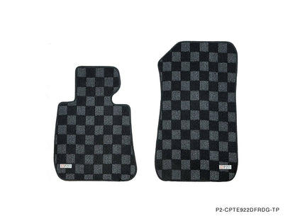 P2M BMW E90 / E92 2006-12 3-SERIES (COUPE/SEDAN) RACE FLOOR MATS : DARK GREY (FRONT/REAR)