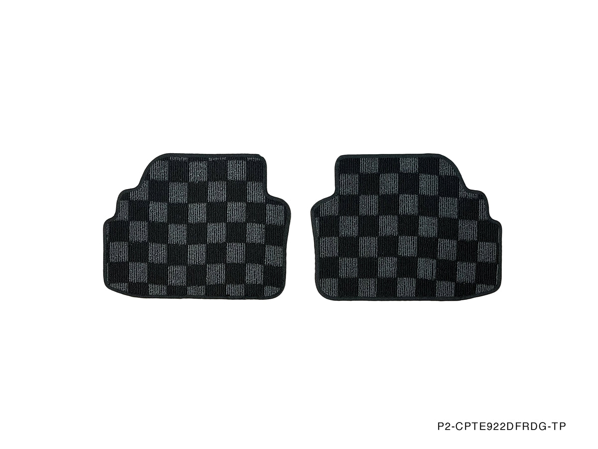 P2M BMW E90 / E92 2006-12 3-SERIES (COUPE/SEDAN) RACE FLOOR MATS : DARK GREY (FRONT/REAR)