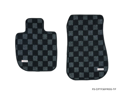 P2M BMW F30 / F80 3-SERIES (2011-19) 4D RACE FLOOR MATS : DARK GREY (FRONT/REAR)