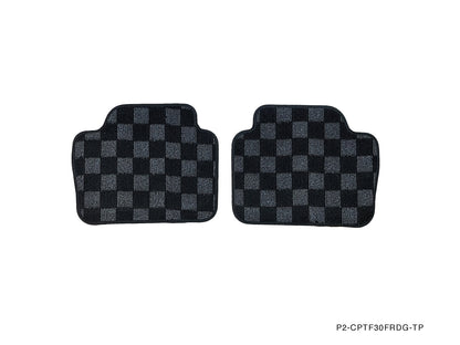 P2M BMW F30 / F80 3-SERIES (2011-19) 4D RACE FLOOR MATS : DARK GREY (FRONT/REAR)