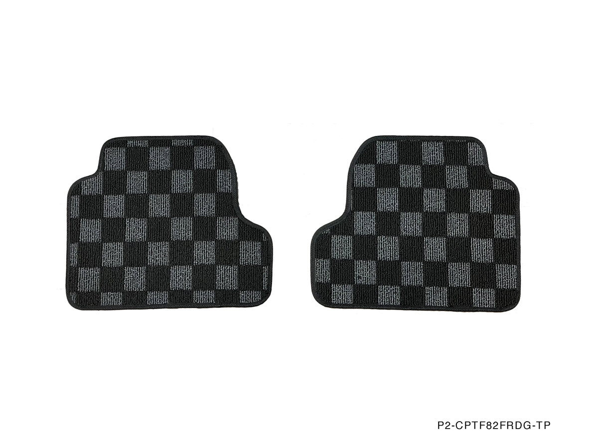 P2M BMW F32/82 4-SERIES (2015-20) COUPE RACE FLOOR MATS : DARK GREY (FRONT/REAR)