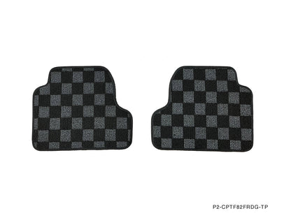 P2M BMW F32/82 4-SERIES (2015-20) COUPE RACE FLOOR MATS : DARK GREY (FRONT/REAR)