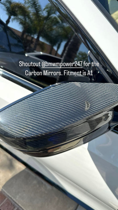 G8x M2/M3/M4 Carbon Fiber Mirror Caps