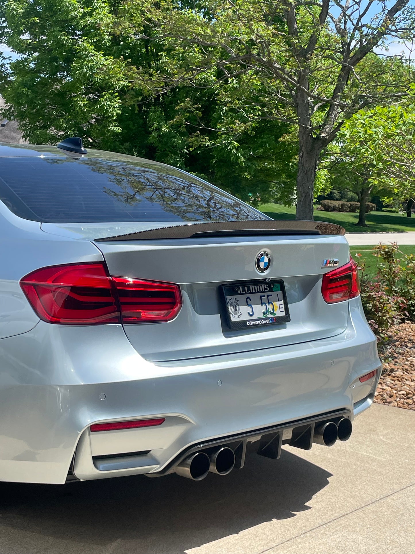 F8x M3/M4 Extended Fin Competition Carbon Fiber Rear Diffuser (Autotec ...