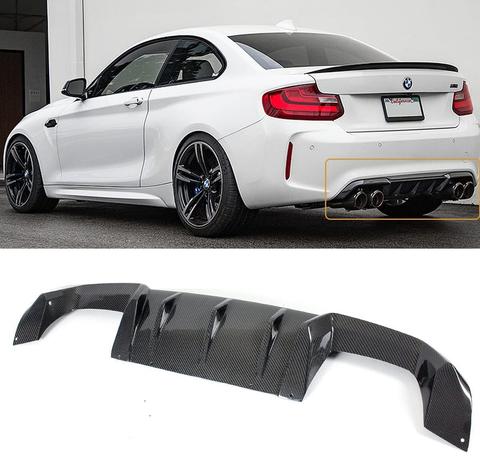 F87 M2 P Style Carbon Fiber Rear Diffuser
