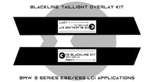 Load image into Gallery viewer, Goldenwrench E92 LCI Blackline Tail light overlay kit
