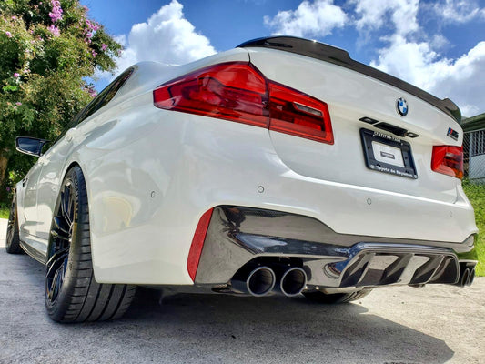 F90 M5 E Style Carbon Fiber Rear Diffuser