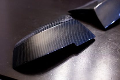 Carbon Fiber M Style Mirror Caps - F Series