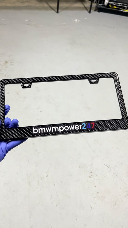 Bmwmpower247 Carbon Fiber License Plate Frame