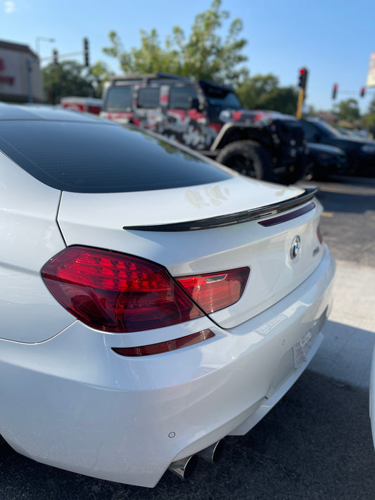 F12/F13/F06 M6 V Style Carbon Fiber Trunk Spoiler