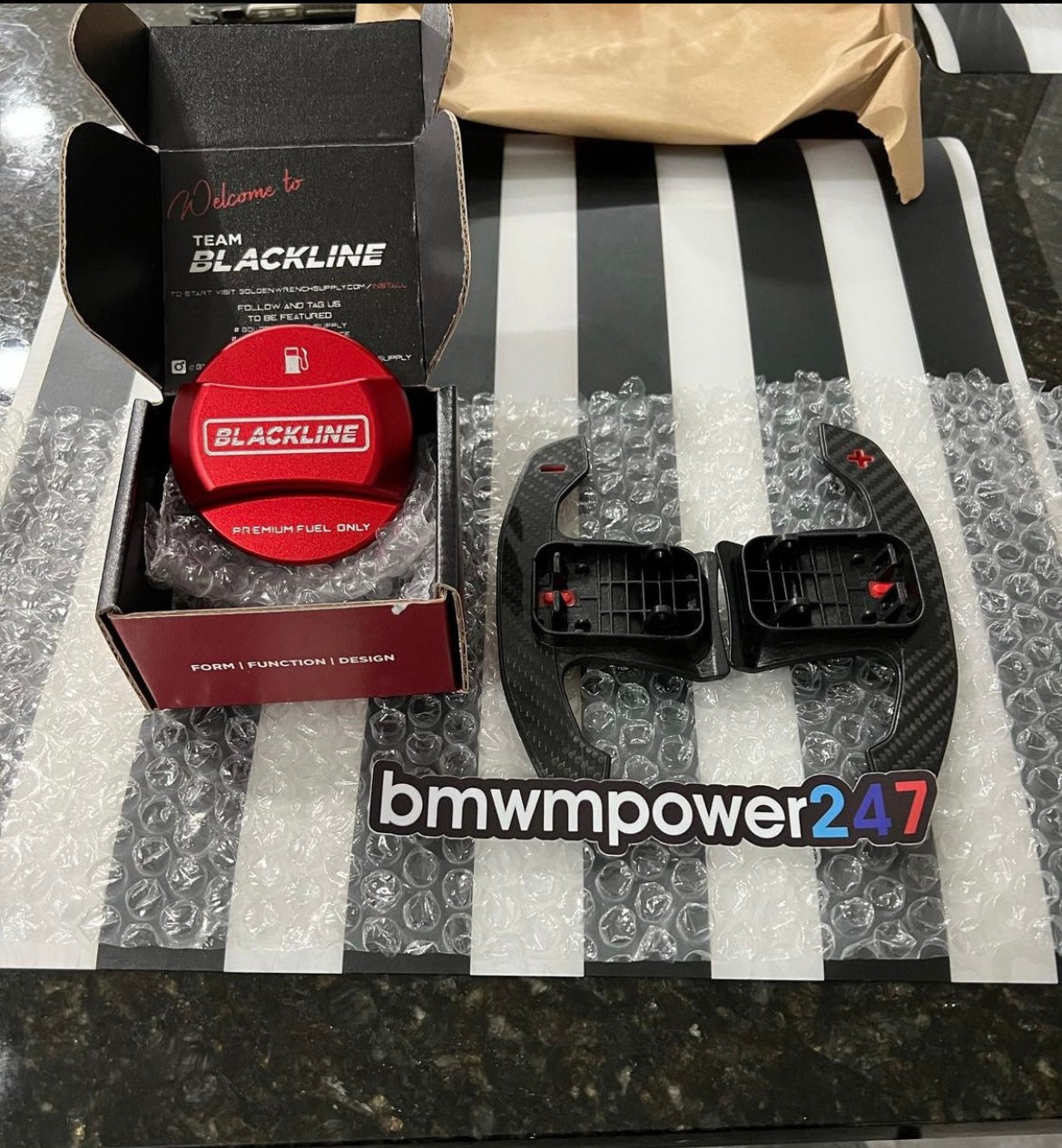 Goldenwrench BLACKLINE Performance Edition BMW Fuel Cap Cover