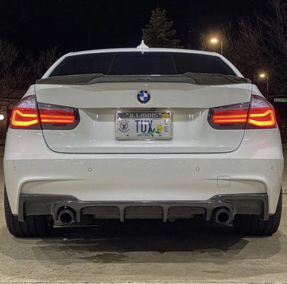 F30 AK Style Carbon Fiber Diffuser