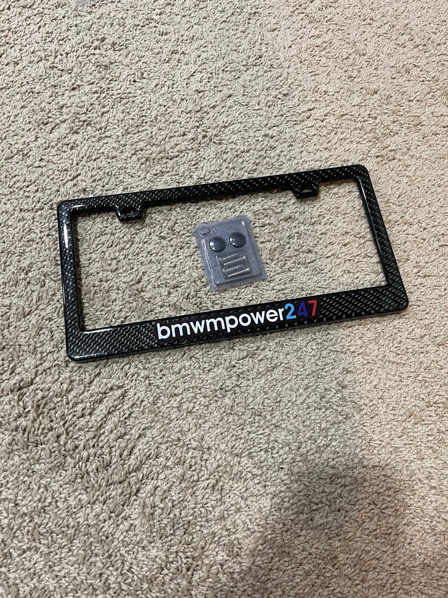 Bmwmpower247 Carbon Fiber License Plate Frame