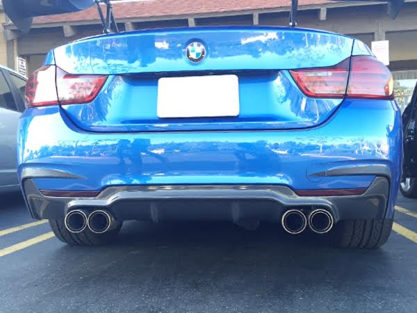 F32 3D Style Carbon Fiber Diffuser