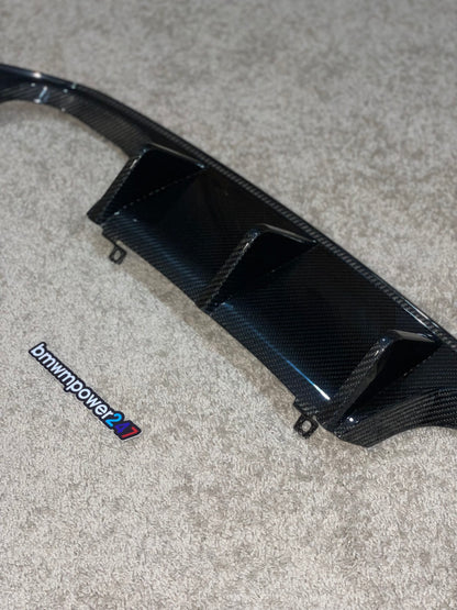 F8x M3/M4 Extended Fin Competition Carbon Fiber Rear Diffuser (Autotecknic)