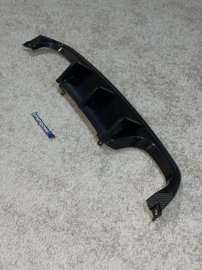 F8x M3/M4 Extended Fin Competition Carbon Fiber Rear Diffuser (Autotecknic)