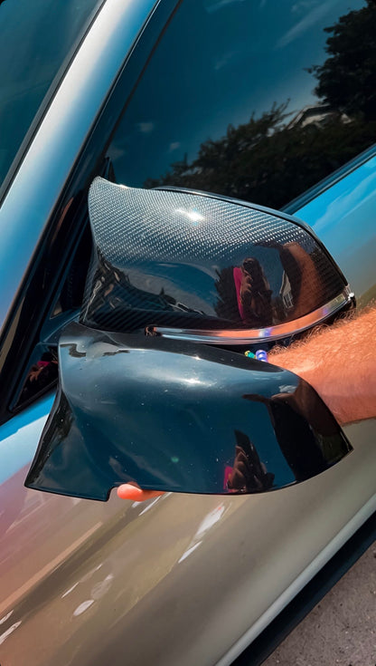 Carbon Fiber M Style Mirror Caps - F Series