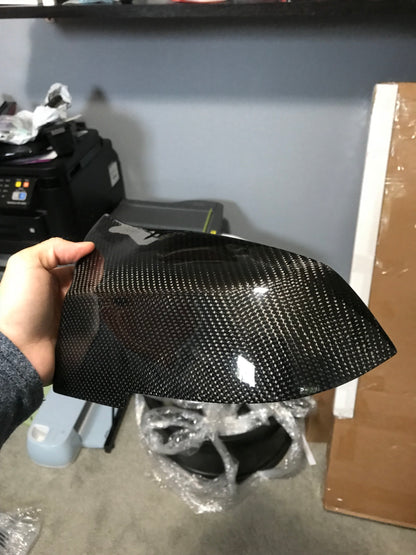 Carbon Fiber M Style Mirror Caps - F Series