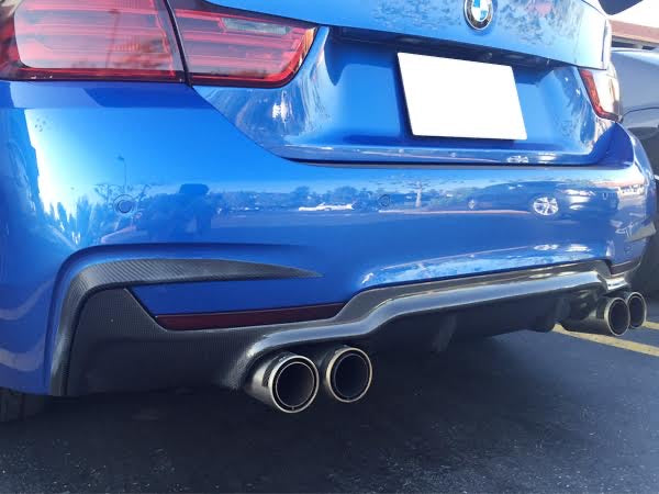 F32 3D Style Carbon Fiber Diffuser