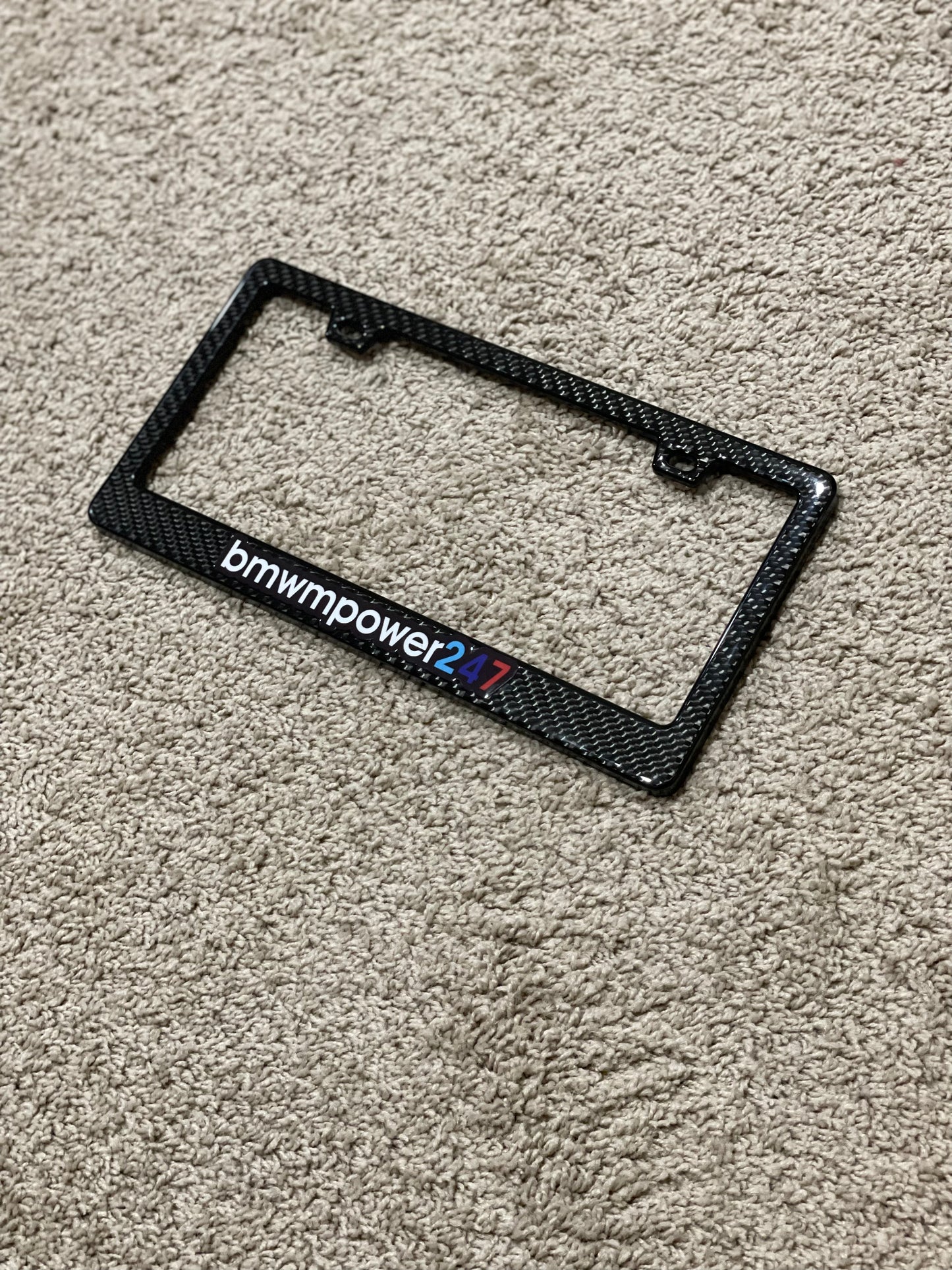 Bmwmpower247 Carbon Fiber License Plate Frame