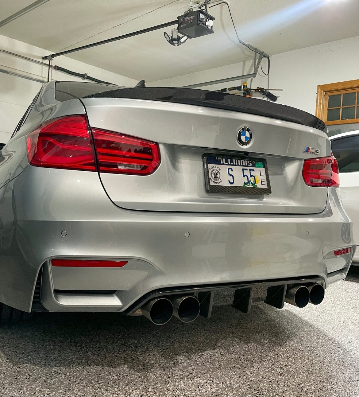 F8x M3/M4 Extended Fin Competition Carbon Fiber Rear Diffuser (Autotecknic)