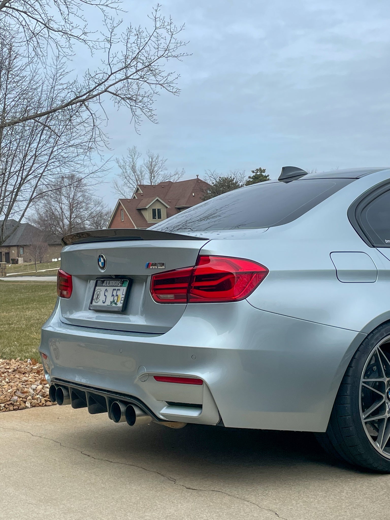 F8x M3/M4 Extended Fin Competition Carbon Fiber Rear Diffuser (Autotec ...