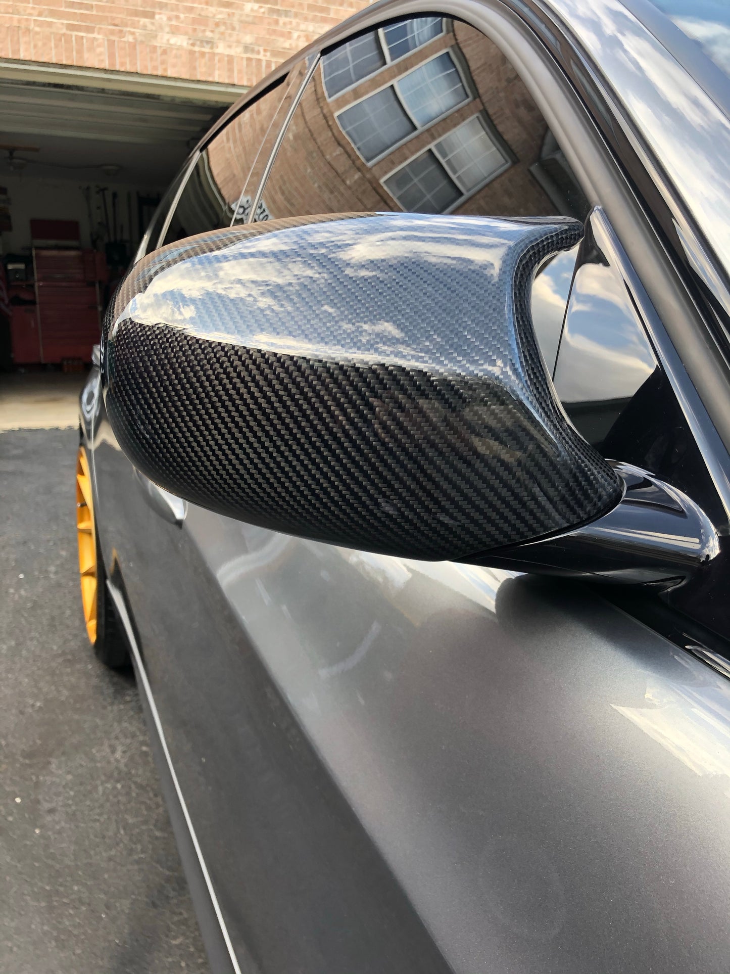 Carbon Fiber M Style Mirror Caps (E9x)