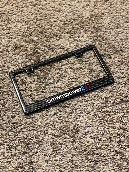 Bmwmpower247 Carbon Fiber License Plate Frame