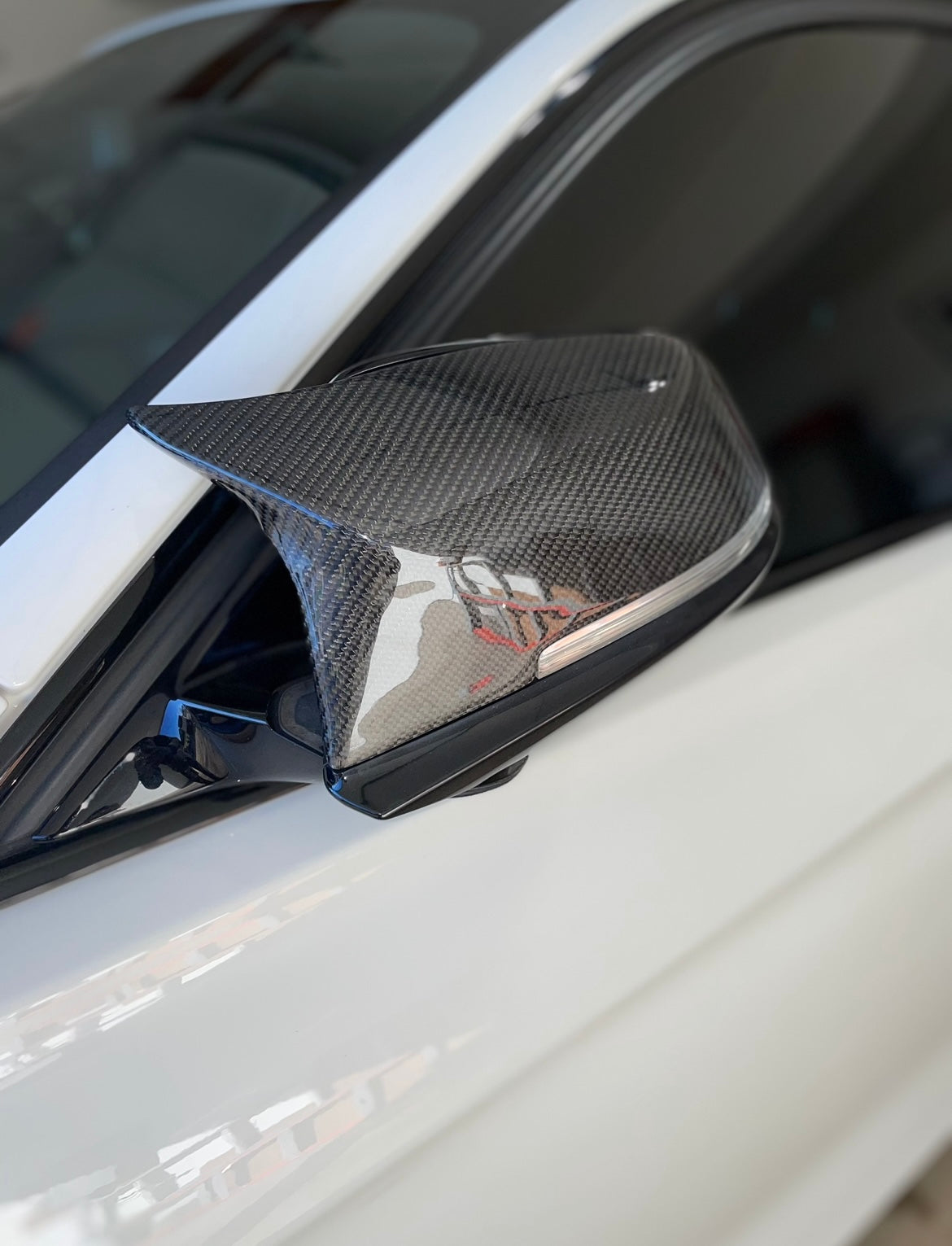 Carbon Fiber M Style Mirror Caps - F Series