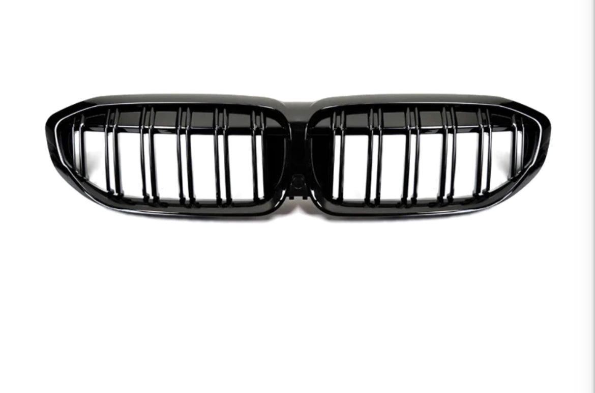 Autotecknic Dual-Slat Glazing Black Front Grills (G20 3 Series)