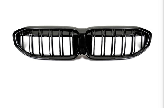 Autotecknic Dual-Slat Glazing Black Front Grills (G20 3 Series)