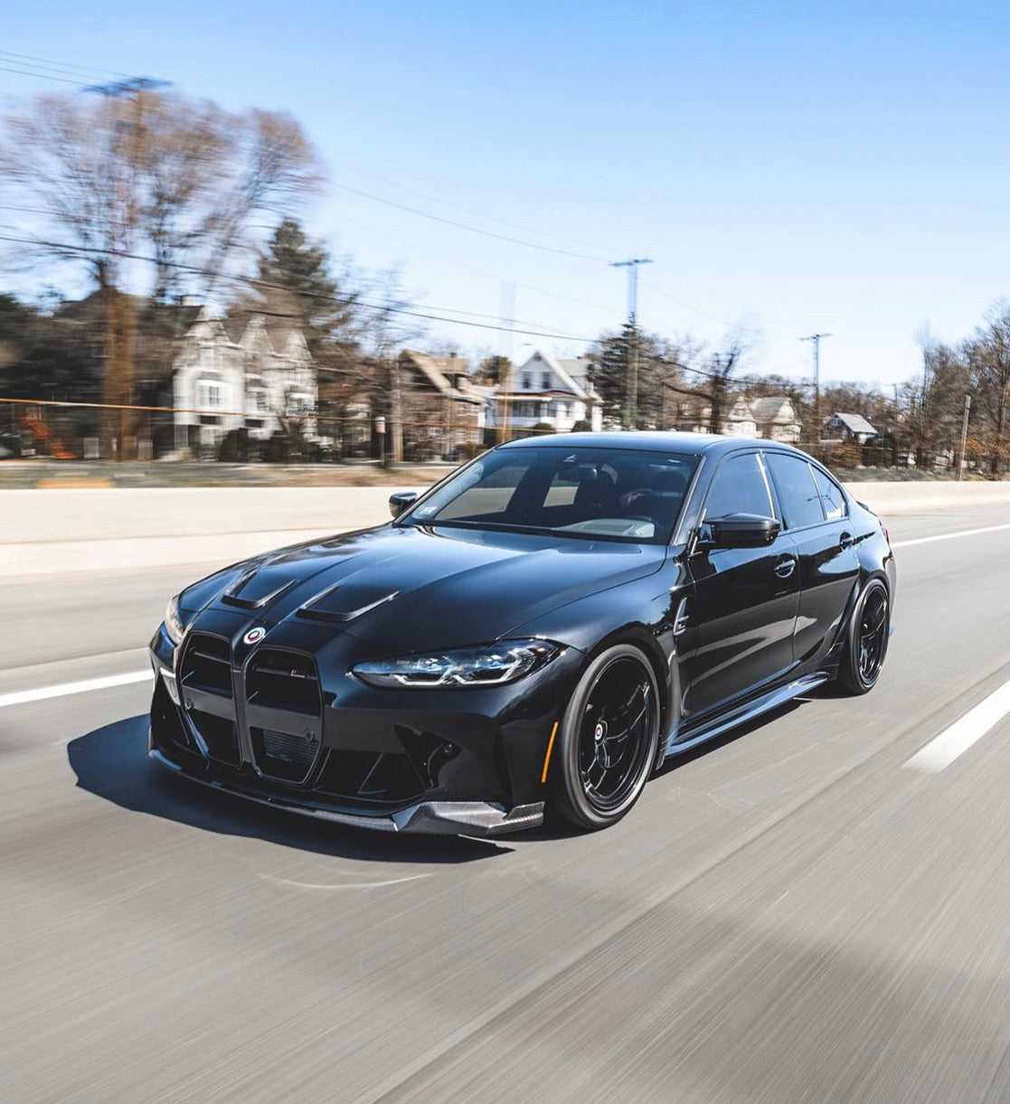 G8x M3/M4 P Style Carbon Fiber Front Lip