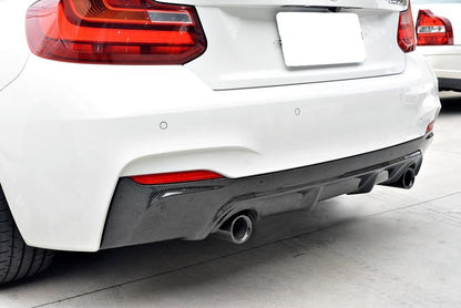 F22 2 Series V3 Style Carbon Fiber Diffuser