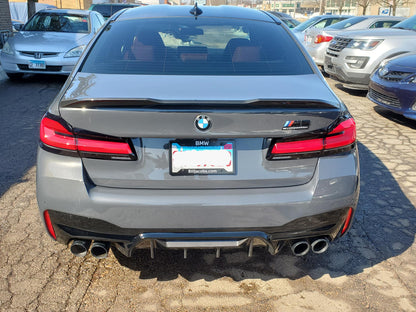 F90 M5 P Style Carbon Fiber Rear Diffuser